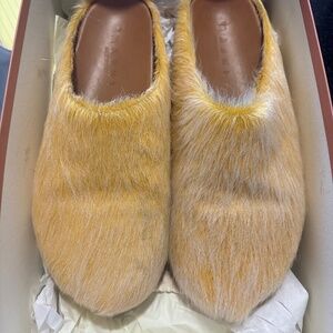 Marni Furry Slip‑Ons — Made in Italy
